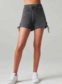 Best Blanc Noir Short A Lacets Charbon