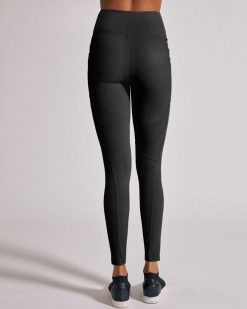 New Blanc Noir Legging Cotele Directionnel Noir