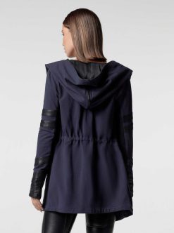 New Blanc Noir Veste De Voyage Maitri Bleu Patriote