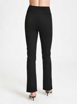 Clearance Blanc Noir Pantalon A Jambe Droite Kendal