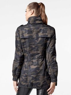 Wholesale Blanc Noir Anorak Cerveau Camouflage