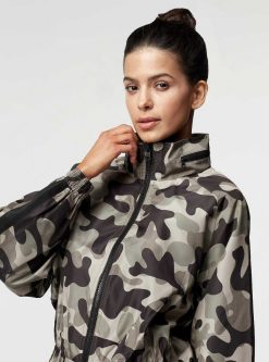 Clearance Blanc Noir Veste Coupe-Vent Tempete Camouflage Olive