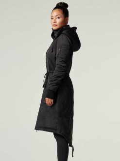 Online Blanc Noir Manteau De Criquet Noir