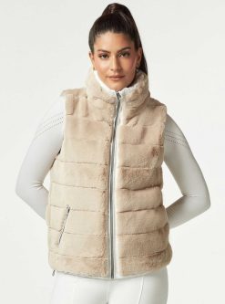 New Blanc Noir Gilet Matelasse Aventurier Danseur De Nuages/Greige