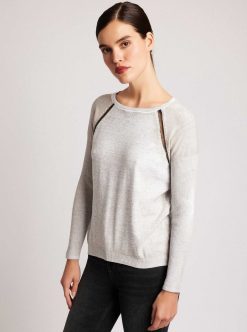 Online Blanc Noir Pull Petit Ami En Maille Huntress