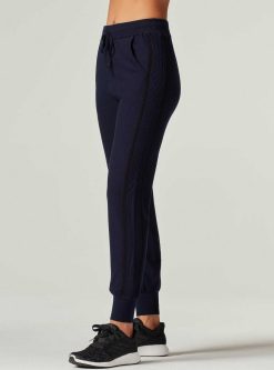 Clearance Blanc Noir Pantalon De Jogging Portola Robe Bleue