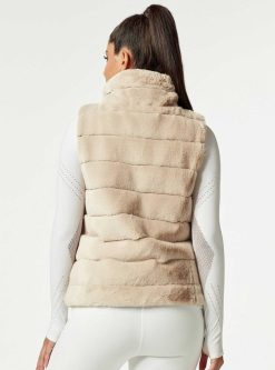 New Blanc Noir Gilet Matelasse Aventurier Danseur De Nuages/Greige