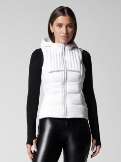 Best Blanc Noir Gilet Leste En Plumes Reflechissant Danseur De Nuages