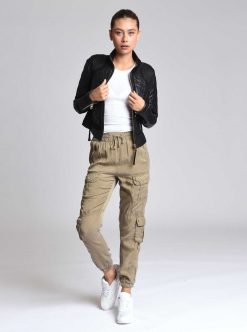 New Blanc Noir Pantalon De Jogging Phoenix Tencel