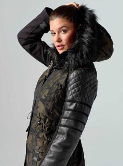 Hot Blanc Noir Veste Camouflage Hybride Enfield - Camouflage Camouflage Olive