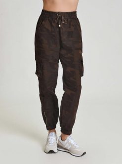 Hot Blanc Noir Nouveau Pantalon Camouflage Avec Bordures Dorees