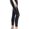 Best Blanc Noir Pantalon London En Similicuir Noir