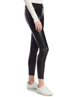 Best Blanc Noir Pantalon London En Similicuir Noir