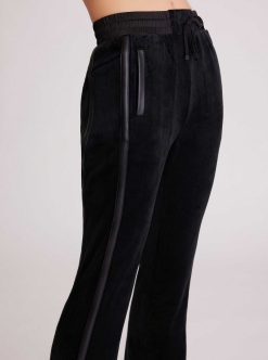 Hot Blanc Noir Pantalon Sportif En Velours