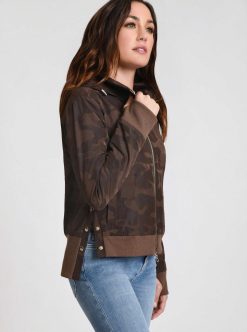 Online Blanc Noir Bomber Camouflage Dore Violette