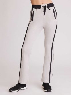 New Blanc Noir Pantalon Sportif En Velours