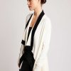 Clearance Blanc Noir Cardigan Portola A Blocs De Couleurs