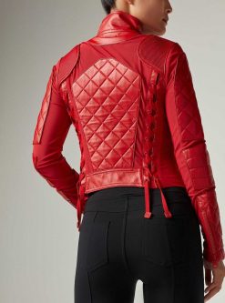 Online Blanc Noir Veste De Moto Haute Rouge