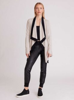 Clearance Blanc Noir Cardigan Portola A Blocs De Couleurs