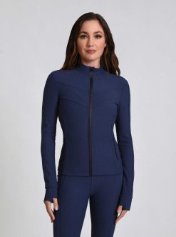 Online Blanc Noir Veste Ajustee Directionnelle Bleu Marine