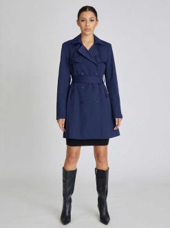 Best Blanc Noir Trench-Coat Classique Marine