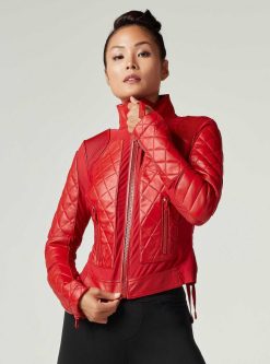 Online Blanc Noir Veste De Moto Haute Rouge