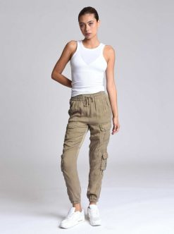 New Blanc Noir Pantalon De Jogging Phoenix Tencel