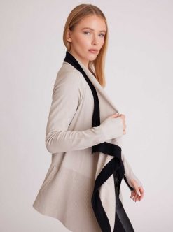 Clearance Blanc Noir Cardigan Portola A Blocs De Couleurs