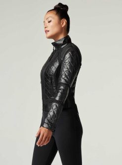 Wholesale Blanc Noir Veste De Moto Classique Noir