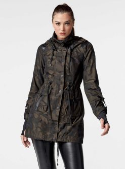 Clearance Blanc Noir Anorak - Vrai Camouflage