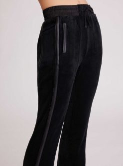 New Blanc Noir Pantalon Sportif En Velours