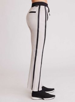 Hot Blanc Noir Pantalon Sportif En Velours