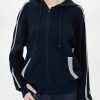 Wholesale Blanc Noir Sweat A Capuche Zippe Portola