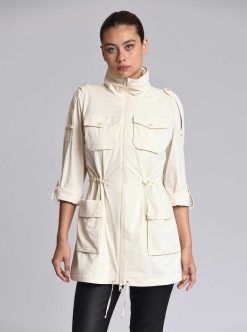 Wholesale Blanc Noir Anorak Cerveau