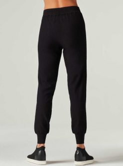 Wholesale Blanc Noir Pantalon De Jogging Portola Noir