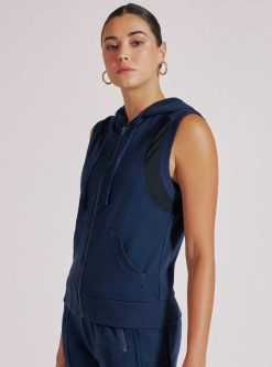 Wholesale Blanc Noir Gilet Zippe Tempete Bleu Patriote