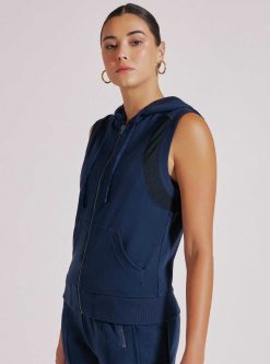 Wholesale Blanc Noir Gilet Zippe Tempete Bleu Patriote