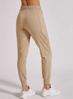 Wholesale Blanc Noir Pantalon De Jogging A Coutures Contrastees Yolo Creme Irlandaise