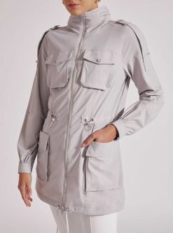 New Blanc Noir Anorak Cerveau Gouttes De Pluie