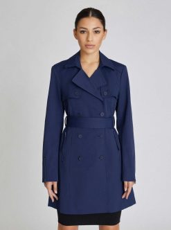 Best Blanc Noir Trench-Coat Classique Marine