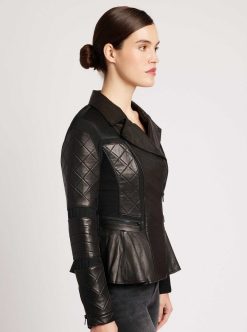 Clearance Blanc Noir Veste Moto A Basque En Maille Noir