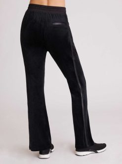 Hot Blanc Noir Pantalon Sportif En Velours