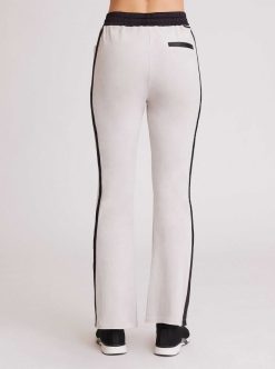 Hot Blanc Noir Pantalon Sportif En Velours