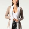 Online Blanc Noir Cardigan Drape Sur Le Devant Huntress Grege