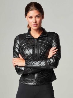 Clearance Blanc Noir Veste De Moto Serpent Serpent Noir