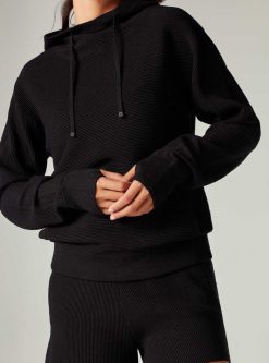 New Blanc Noir Portola Sweat A Capuche Epais Noir