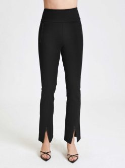 Clearance Blanc Noir Pantalon A Jambe Droite Kendal