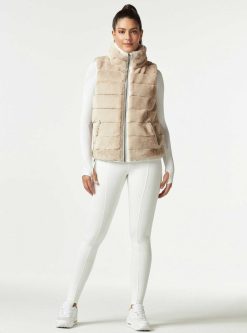 New Blanc Noir Gilet Matelasse Aventurier Danseur De Nuages/Greige