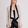 Hot Blanc Noir Cardigan Portola A Blocs De Couleurs