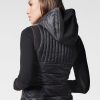 Hot Blanc Noir Gilet Leste En Plumes Reflechissant Noir